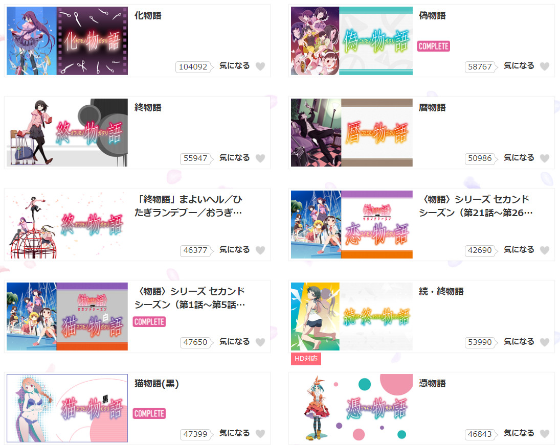 アニメ 化物語 が無料視聴できるオススメの動画配信サービス 物語シリーズ がすべて見放題できるのはどこ アニメレコメンド